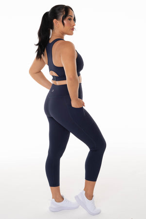 Energy Midnight Navy 7/8 Pocket Leggings