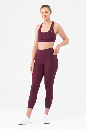 Accelerate Berry Pocket 7/8 Leggings