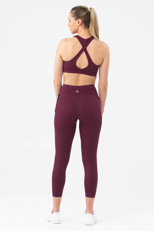 Accelerate Berry Pocket 7/8 Leggings