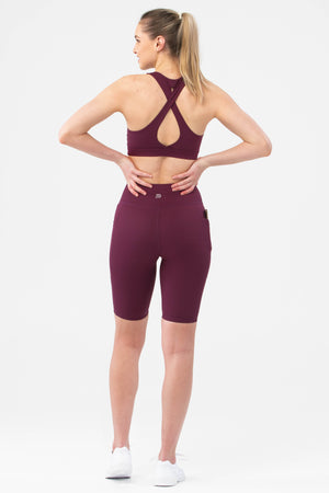 Tempo Berry Crossover Sports Bra