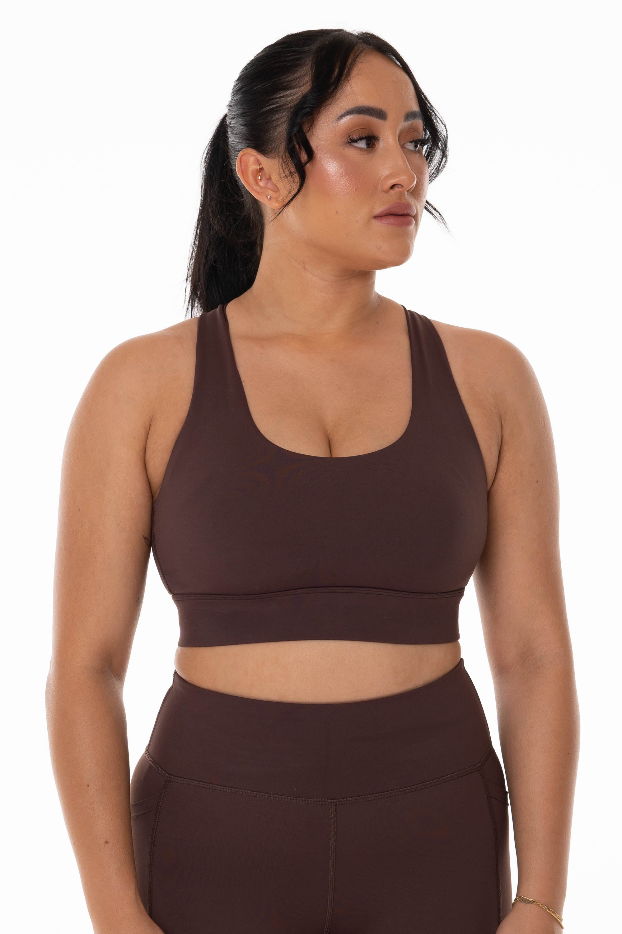 Empower Coffee Strappy Sports Bra