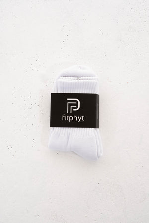 White Crew Socks