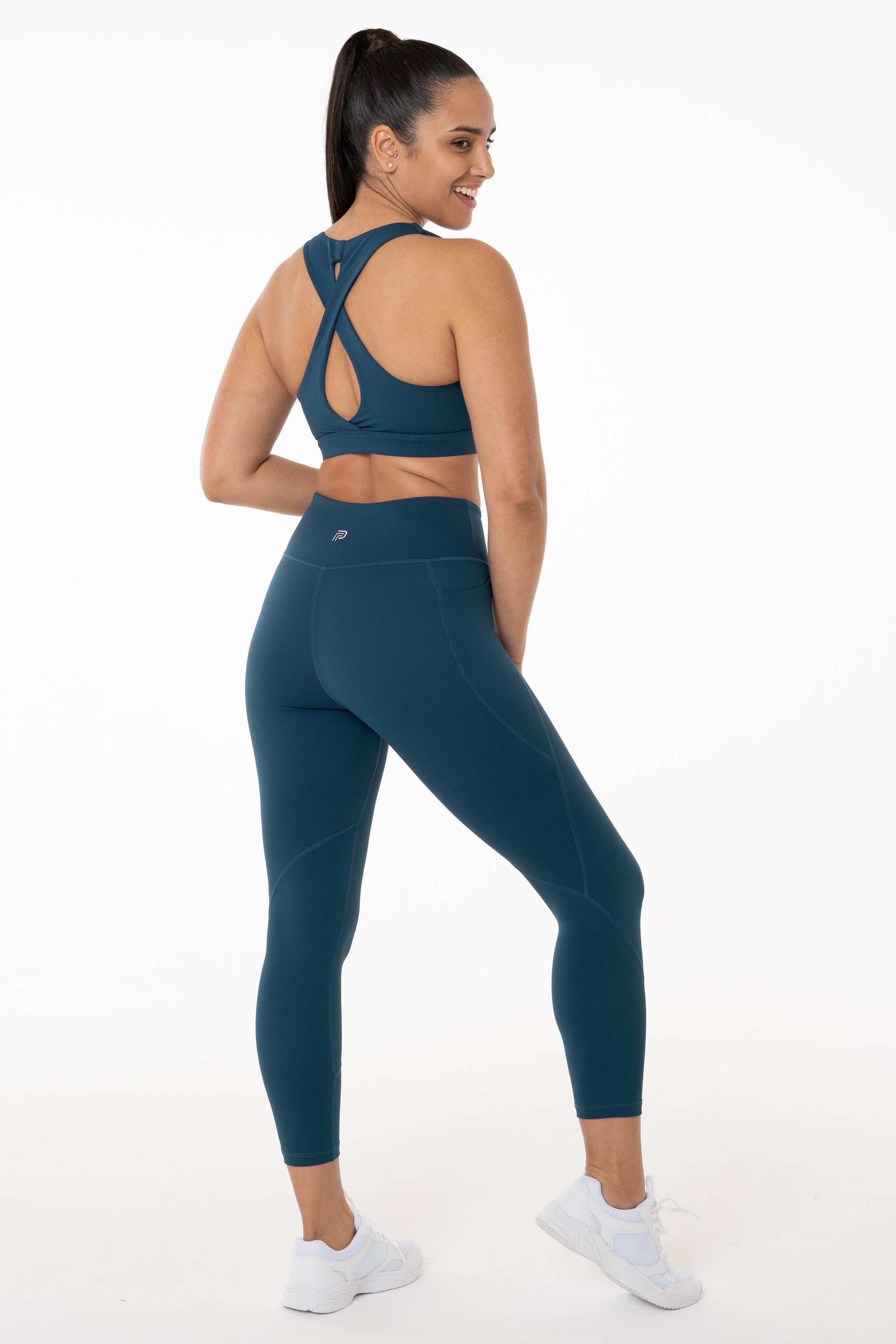 Accelerate Ocean Teal Pocket 7/8 Leggings