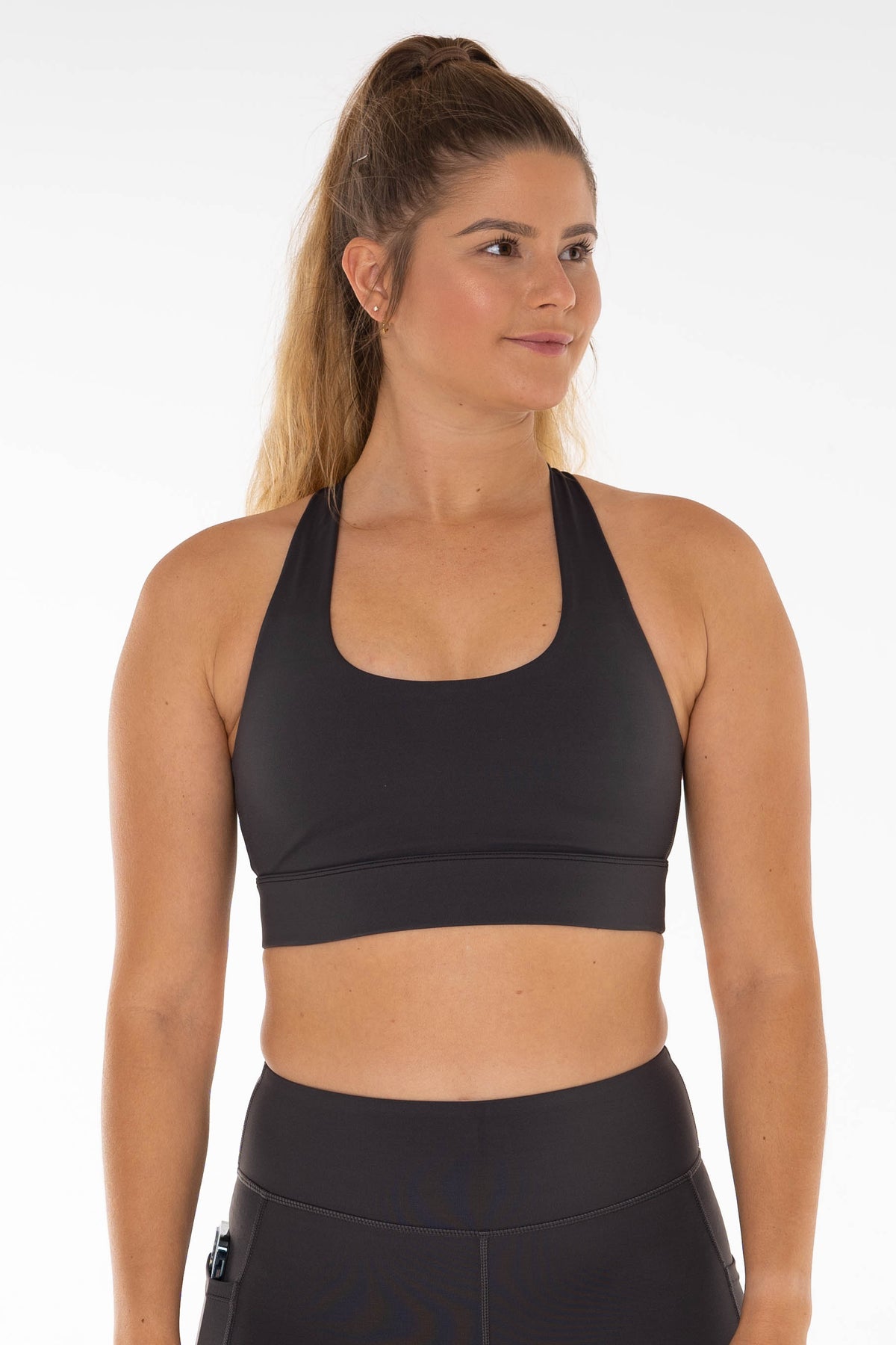 Lululemon Free To Be Wild Strappy Sports Bra Black at  Women's  Clothing store